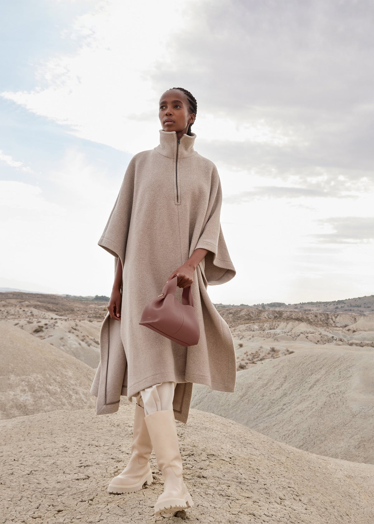 Polène Sac Numéro Neuf Mini Blush Grainé