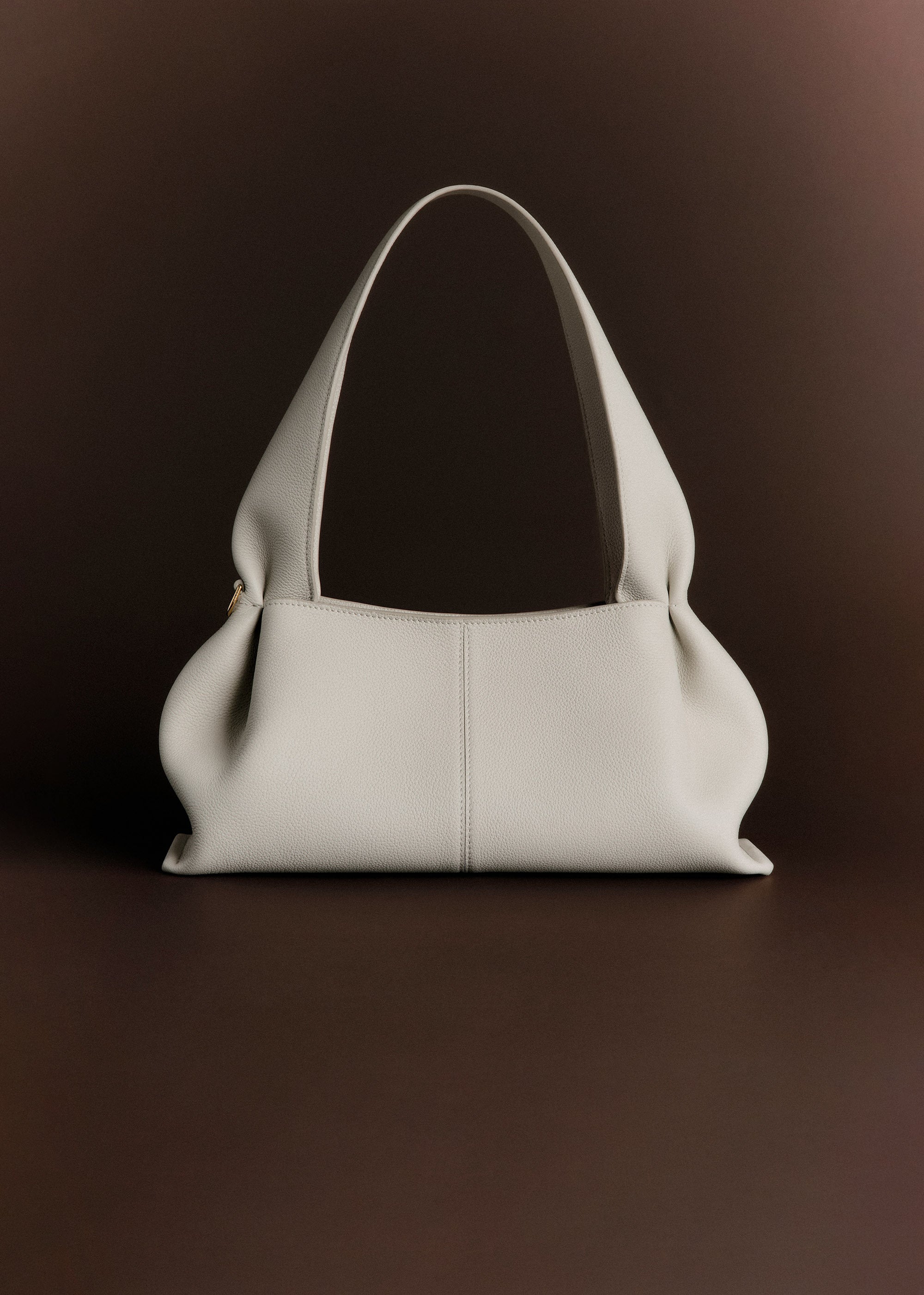 Polène Sac Numéro Neuf East West Craie Grainé