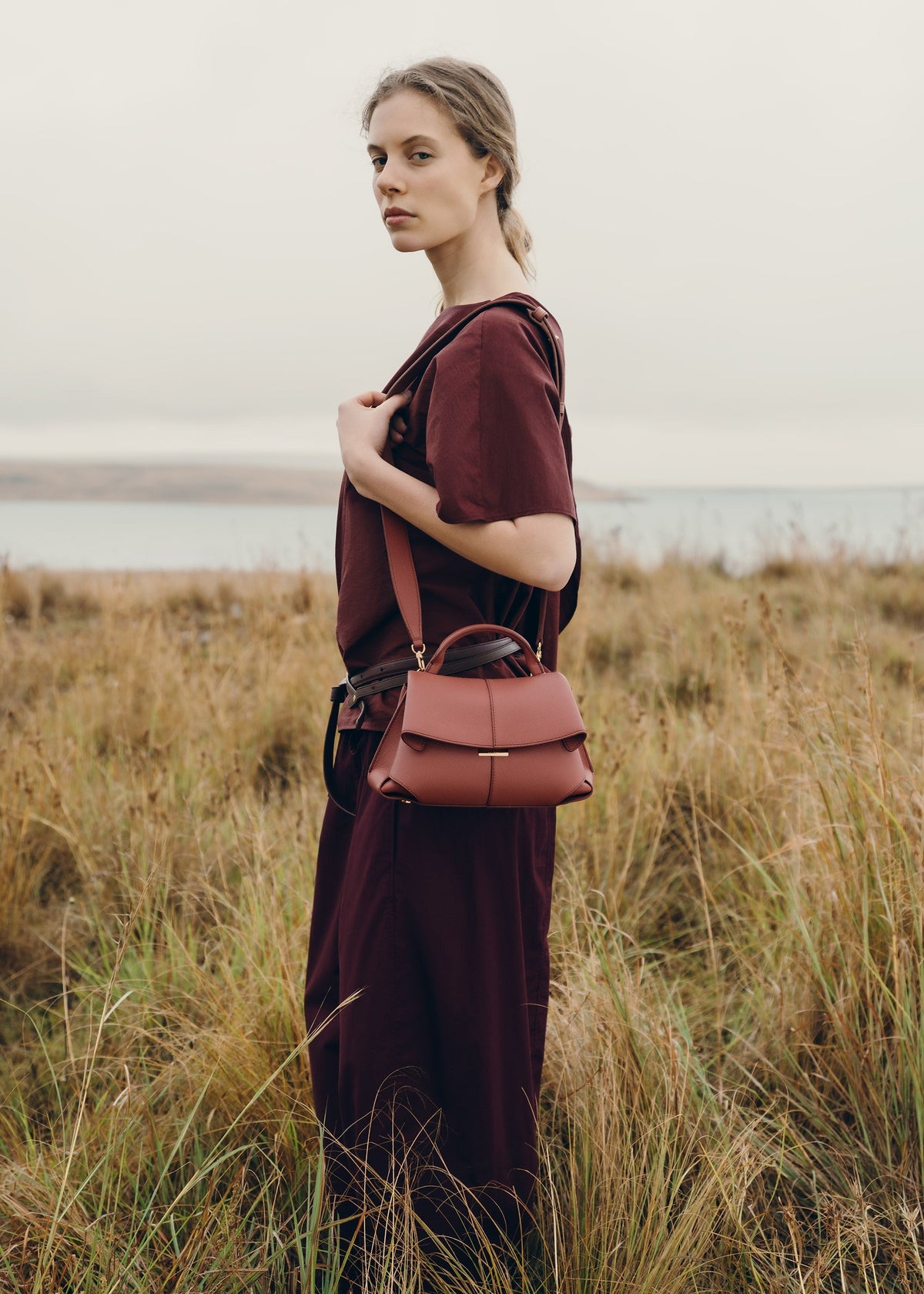 Polène Sac Mokki Mini Terracotta Grainé