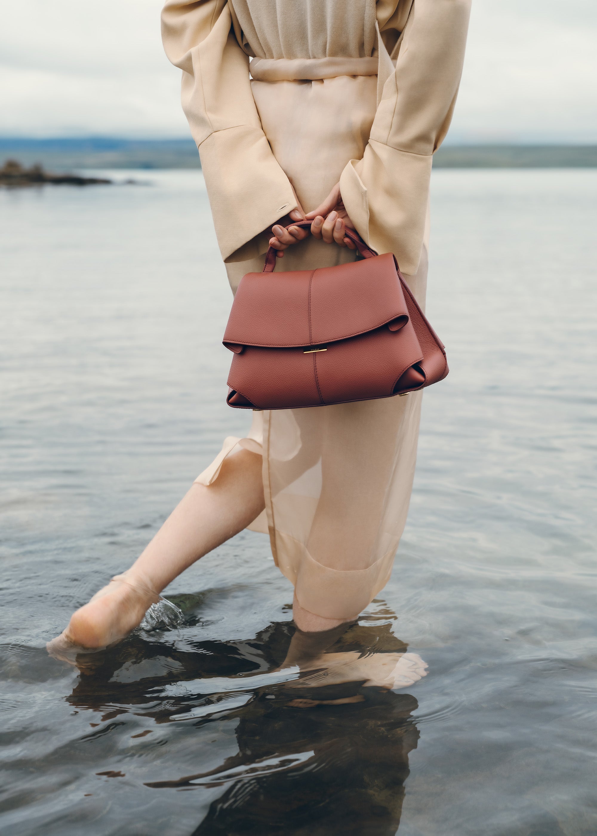 Polène Sac Mokki Terracotta Grainé