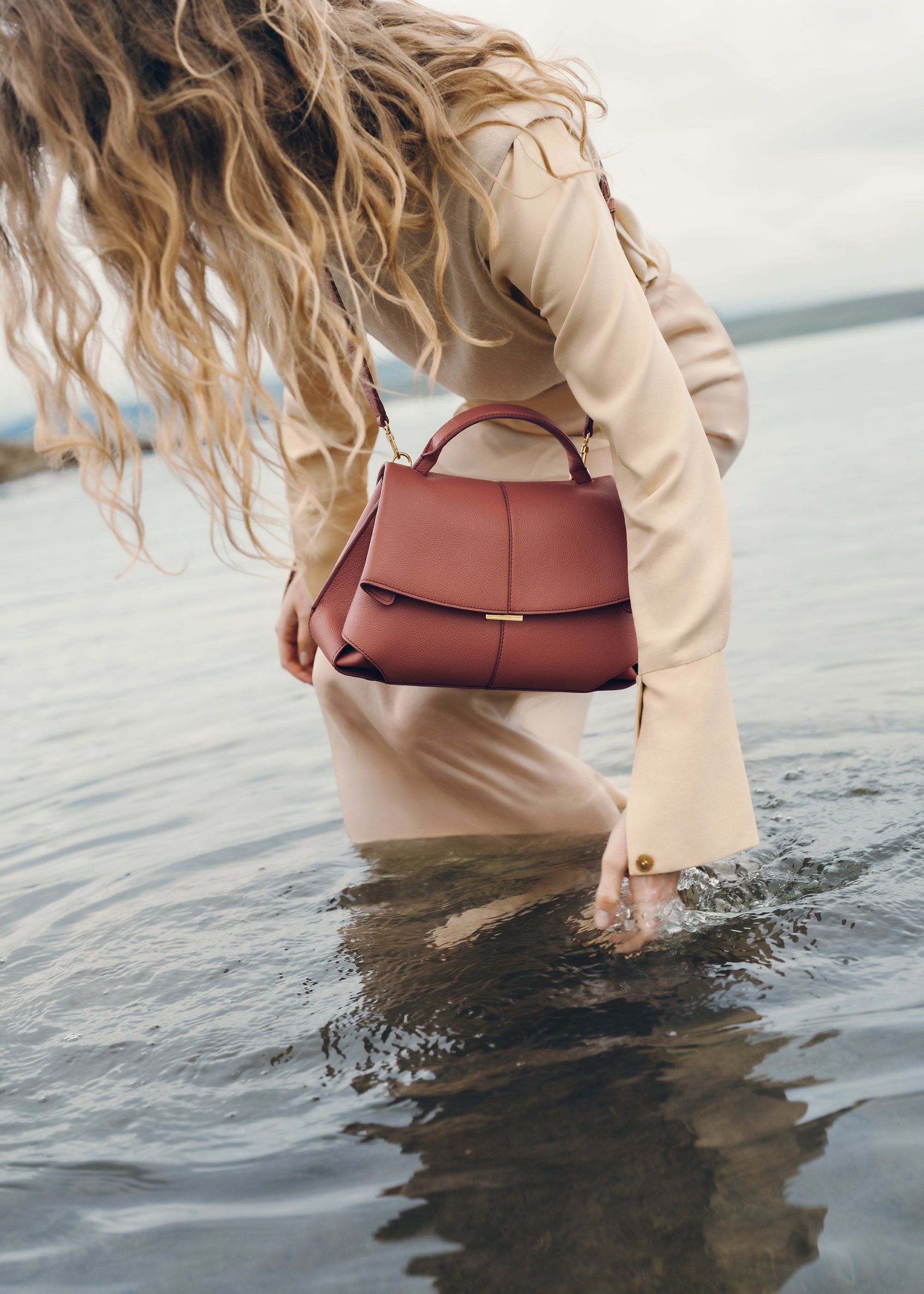 Polène Sac Mokki Terracotta Grainé