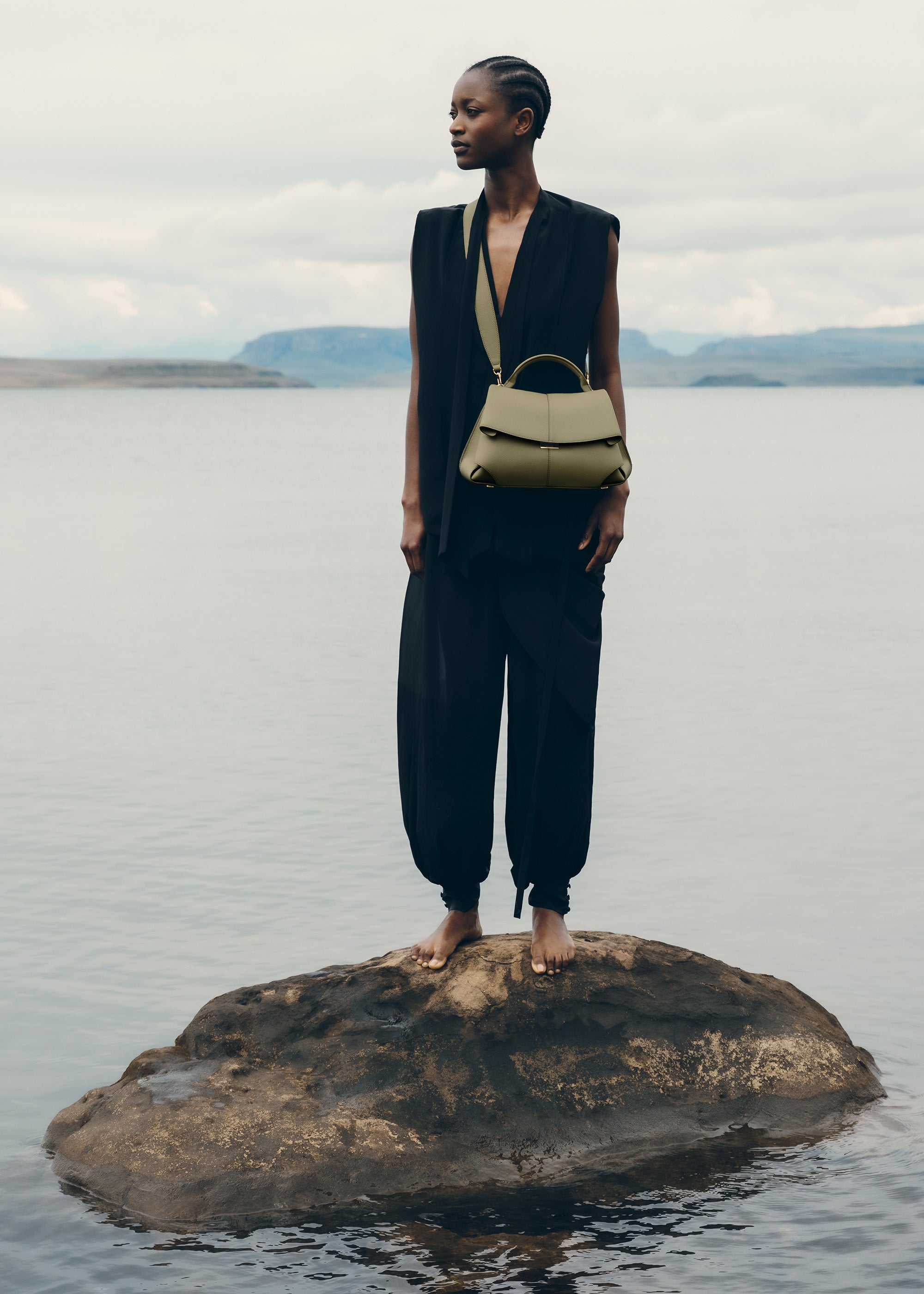 Polène Sac Mokki Tilleul Grainé