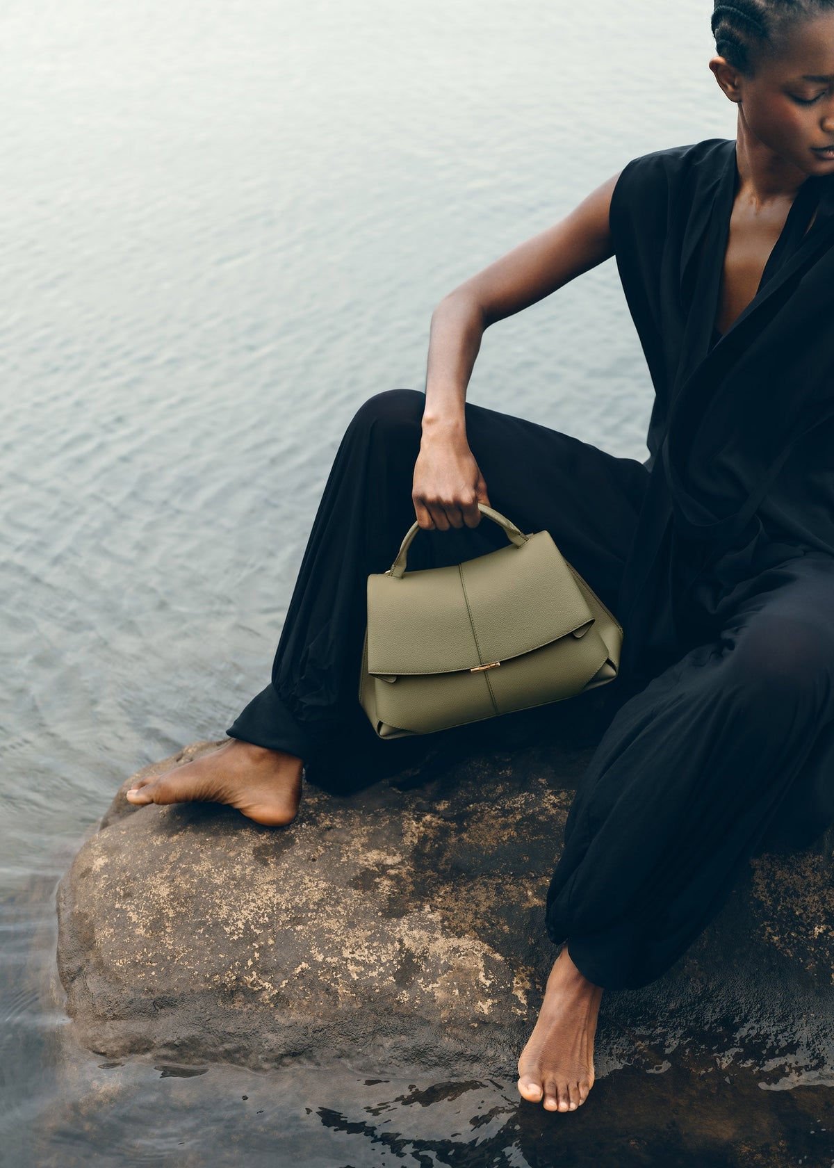 Polène Sac Mokki Tilleul Grainé