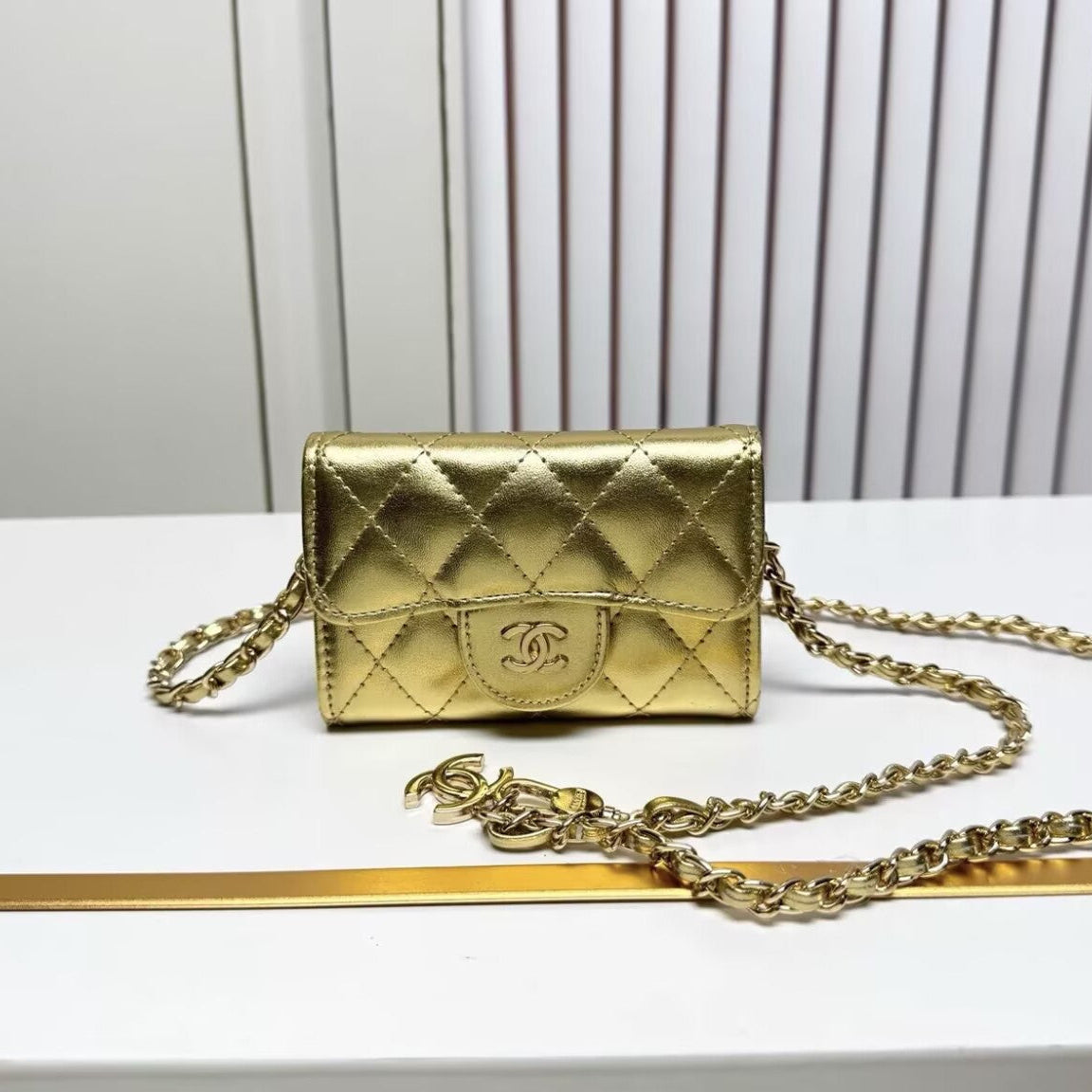 Mini Sac Chanel Dorée