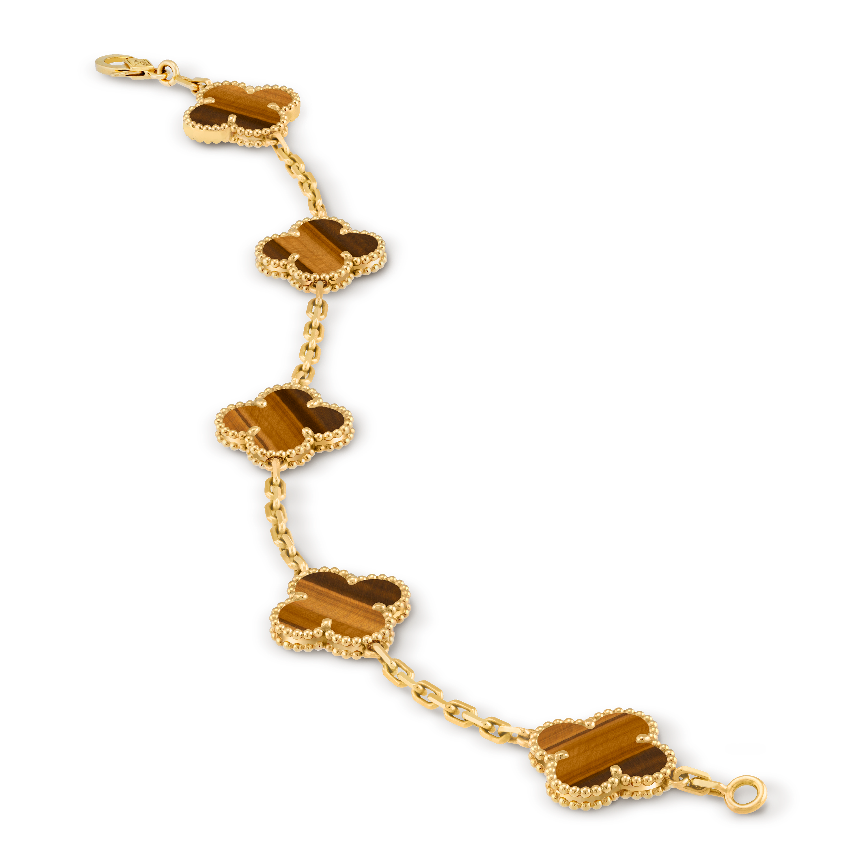Van Cleef Vintage Alhambra 5 motifs Oeil de tigre