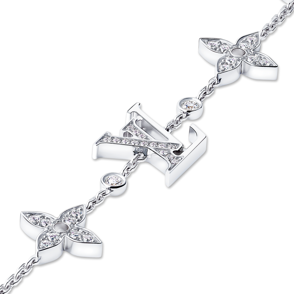 LV - Bracelet Multi-motifs Blossom Diamant