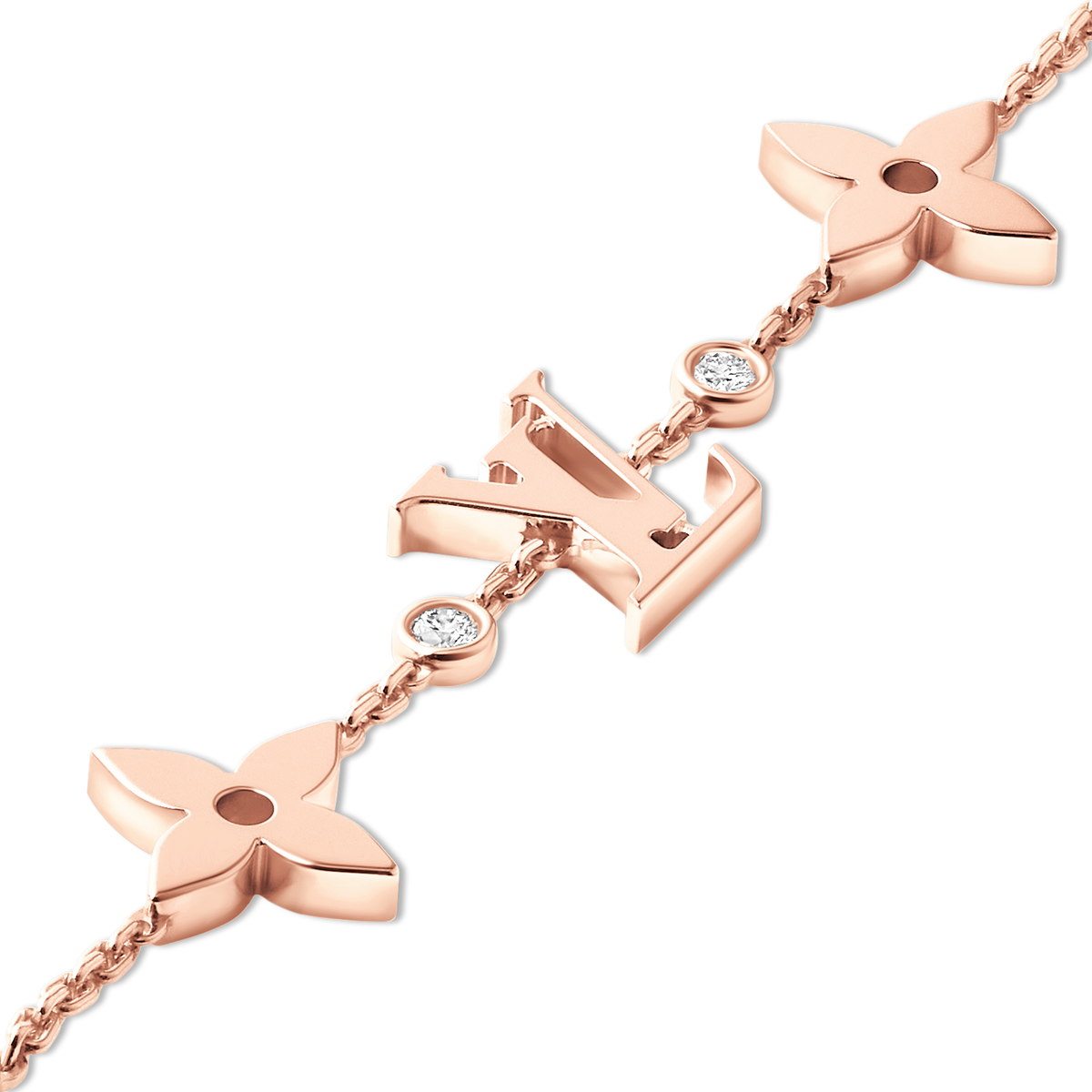 LV - Bracelet Monogram Blossom Or Rose