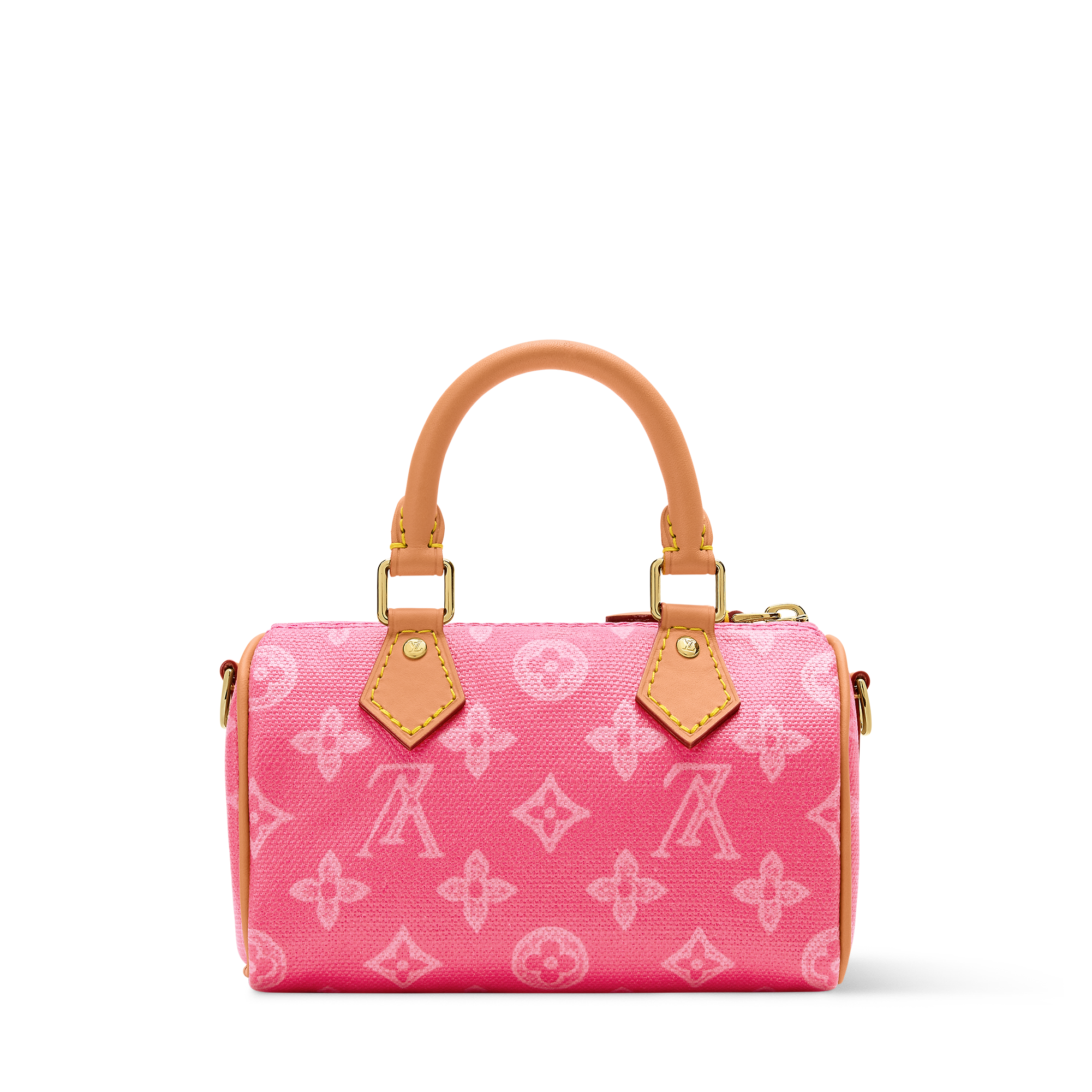 LV Sac Nano Speedy Toile Rose