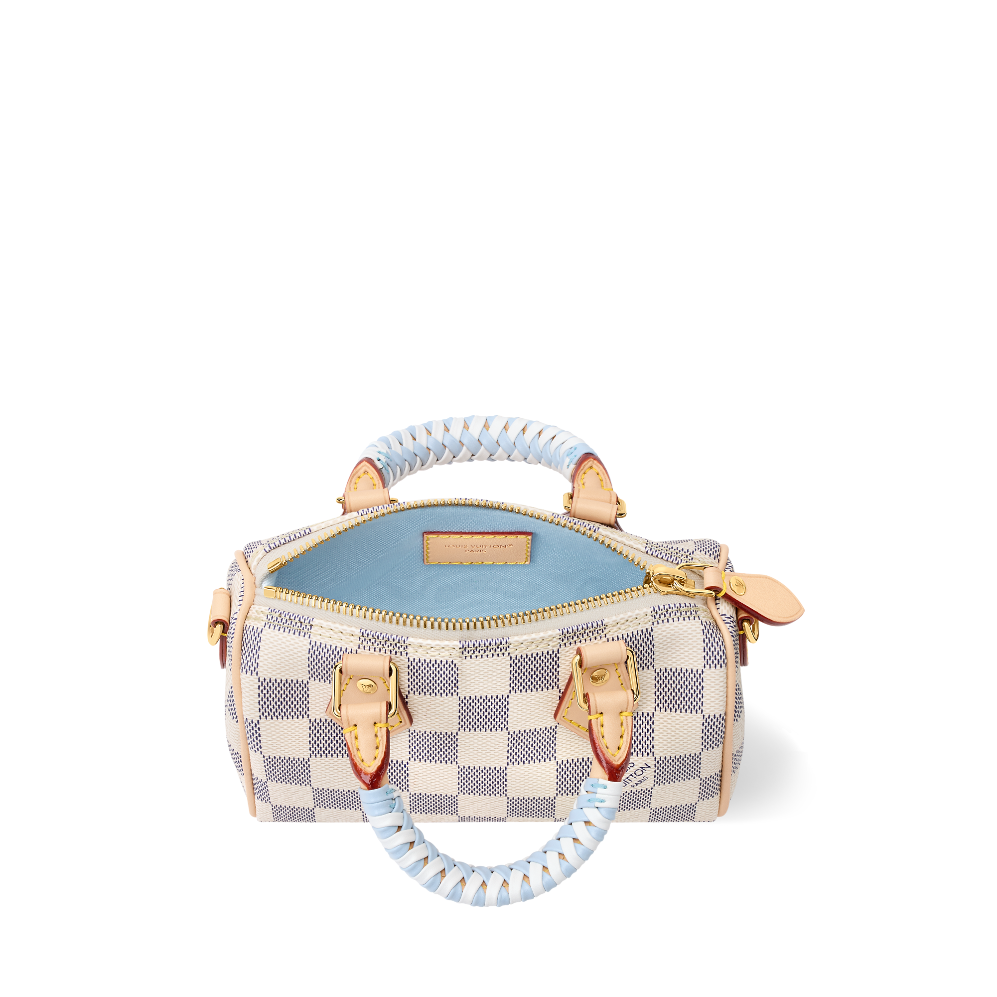 LV Sac Nano Speedy Toile Azur