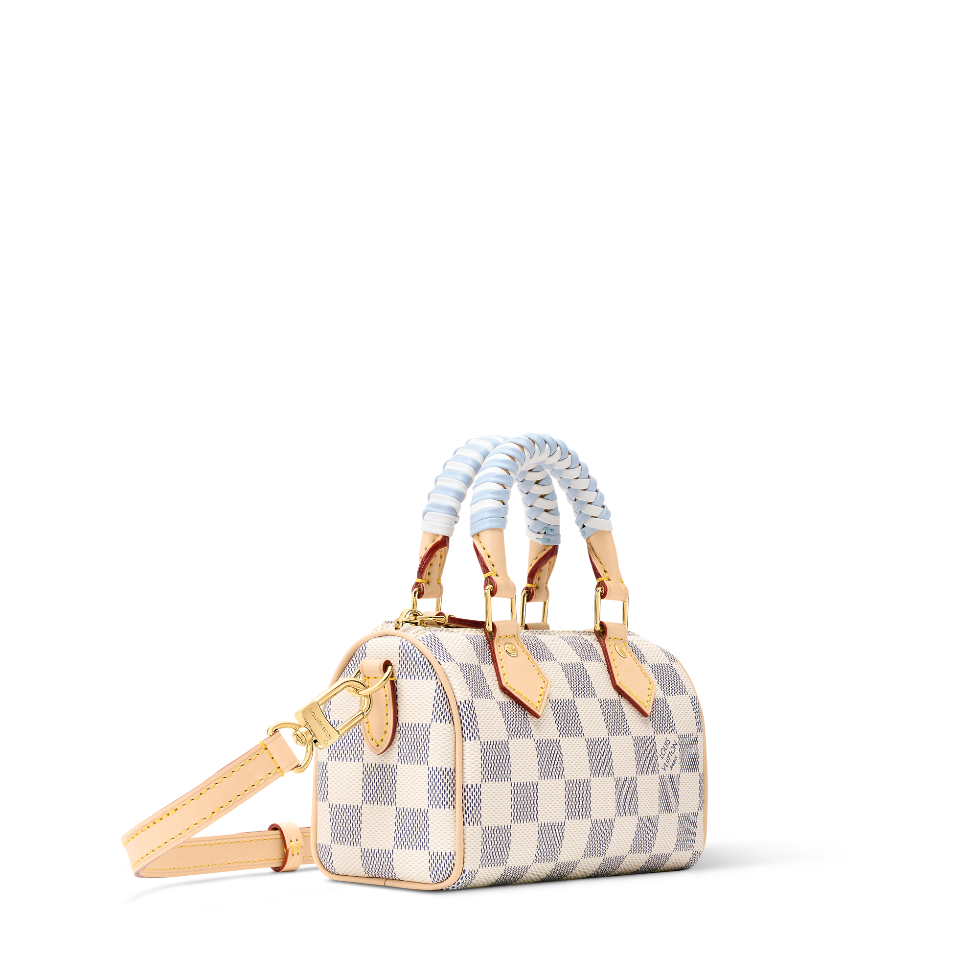 LV Sac Nano Speedy Toile Azur