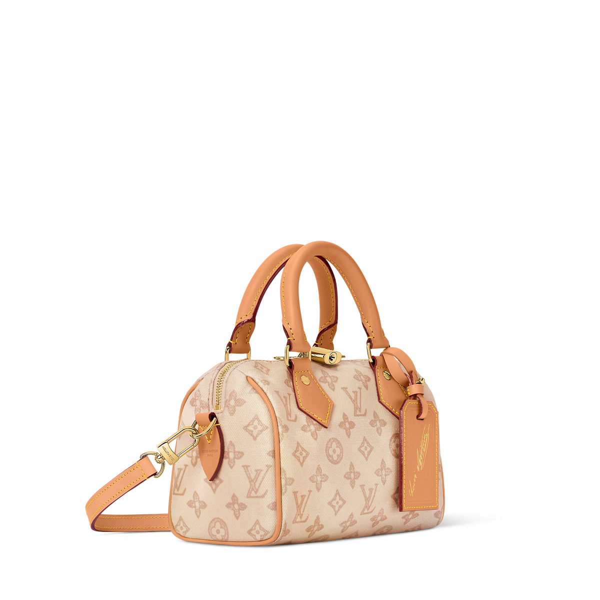 LV Sac Speedy Bandoulière 20 Beige