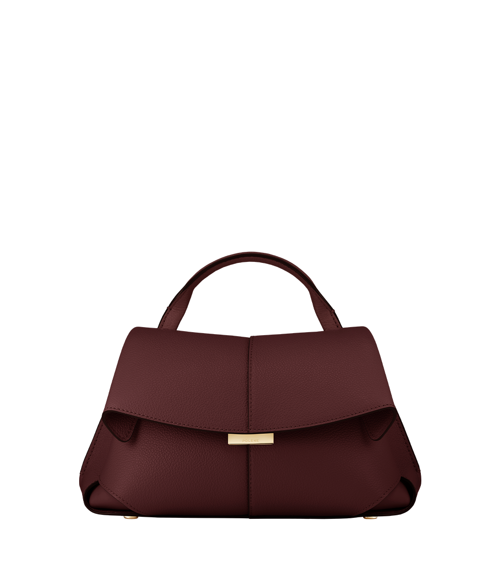 Polène Sac Mokki Mini Cerise Noire Grainé