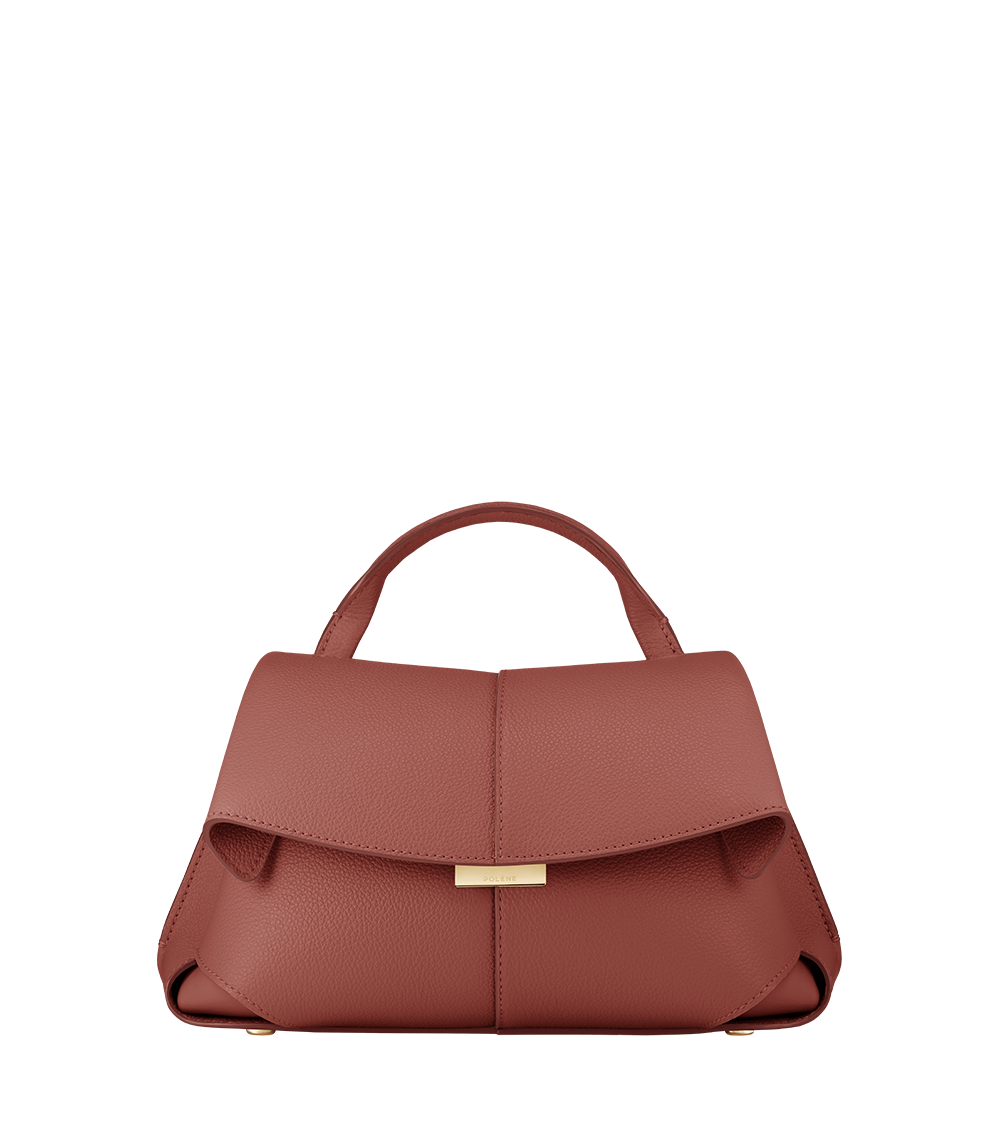 Polène Sac Mokki Mini Terracotta Grainé