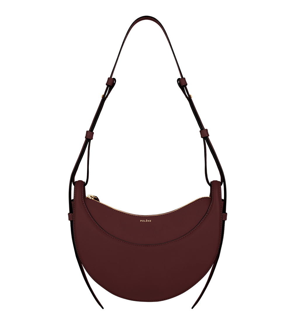 Polène Sac Numéro Dix Cerise Noire Lisse