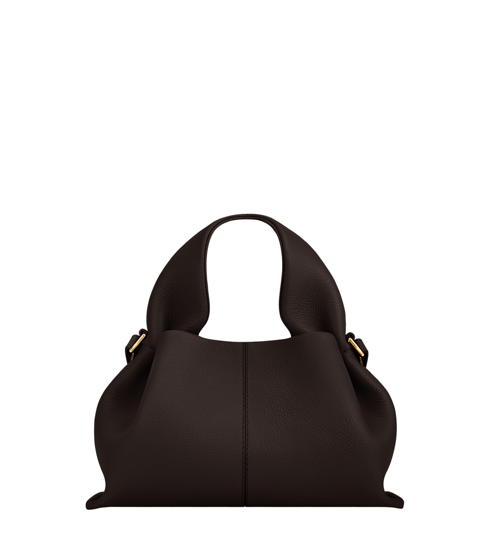 Polène Sac Numéro Neuf Mini Ébène Grainé