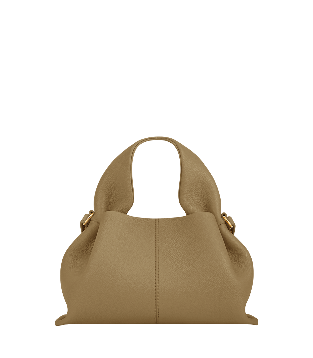 Polène Sac Numéro Neuf Mini Olive Fumée Grainé