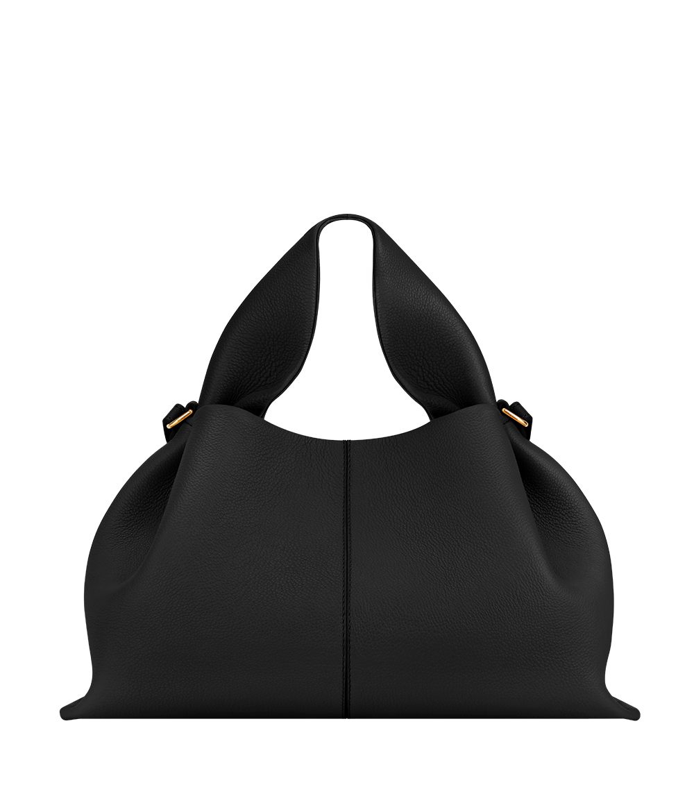 Polène Sac Numéro Neuf Noir Grainé