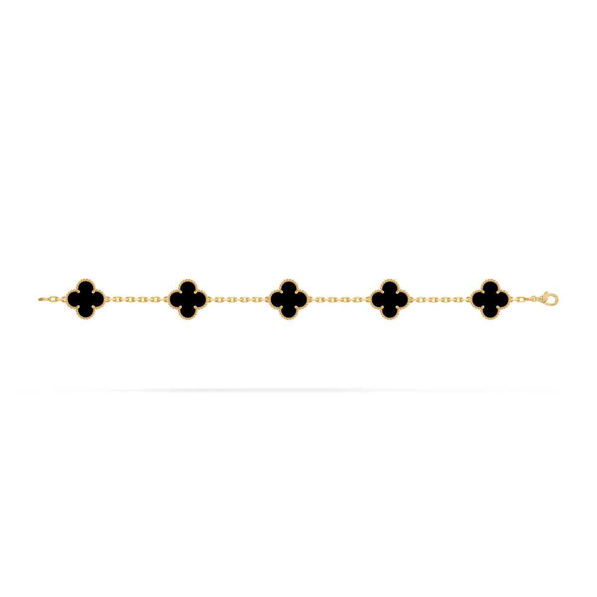 Van Cleef Vintage Alhambra 5 motifs Onyx