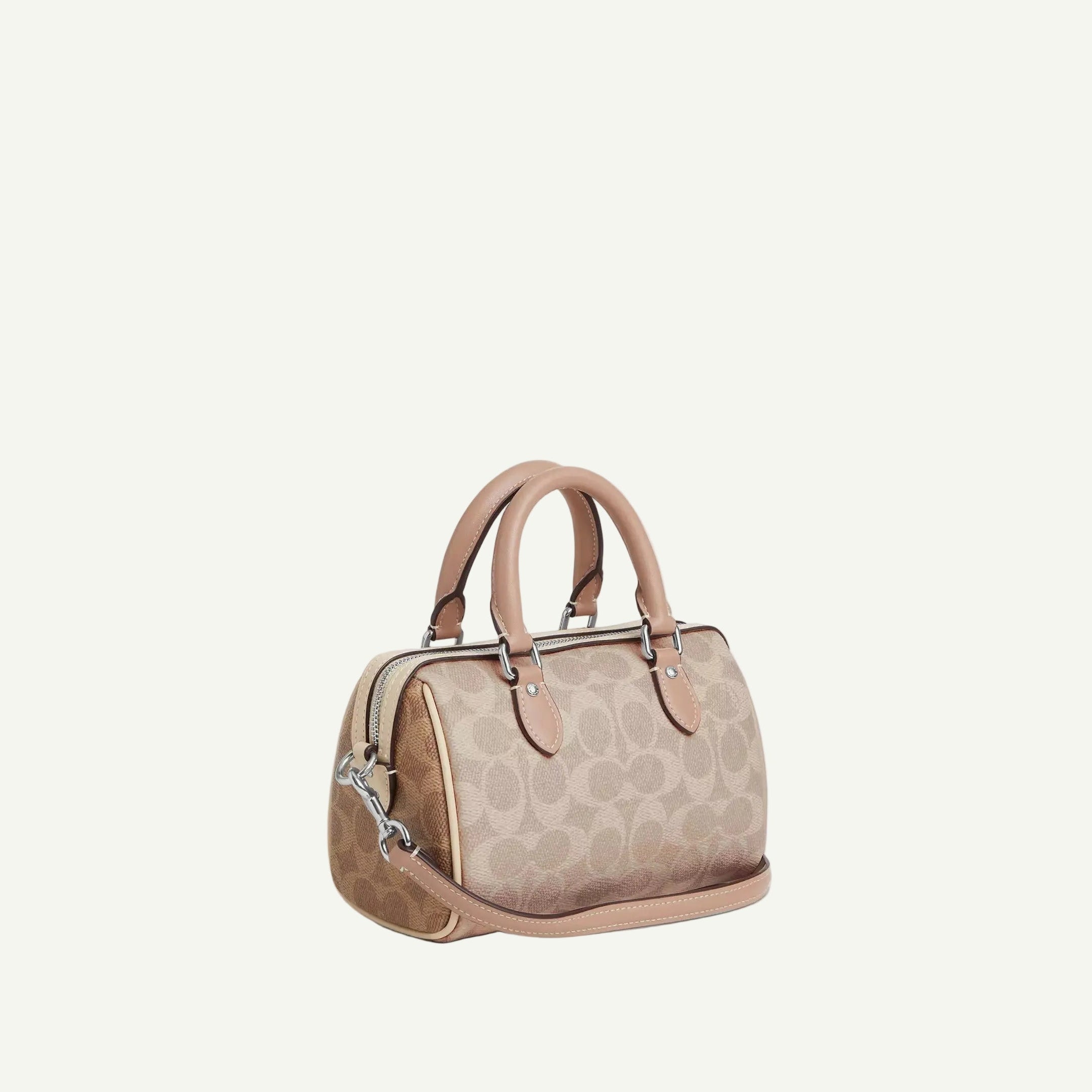 Coach Mini sac Bandoulière Rowan Beige Toile