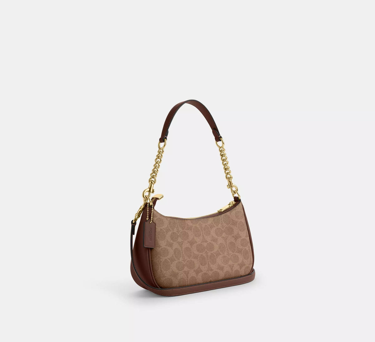 Coach Sac Teri Toile Marron