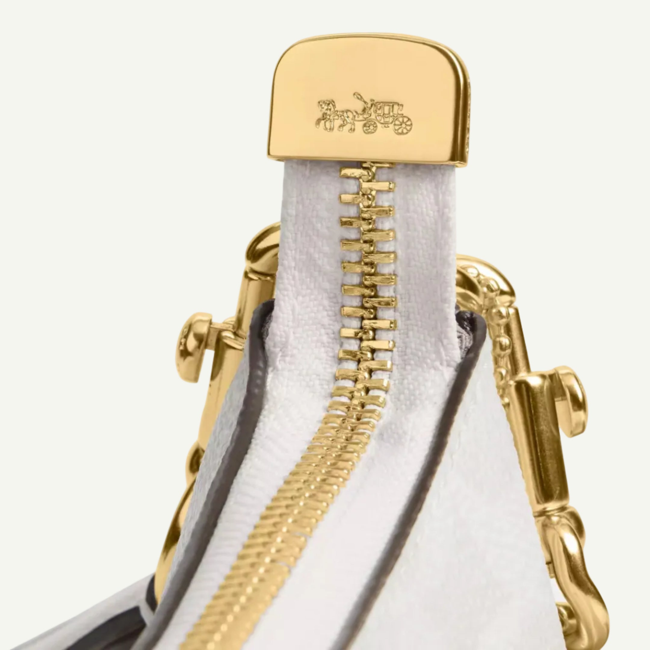 Coach Sac Teri Toile Blanc
