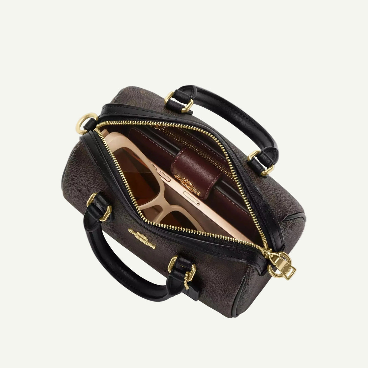 Coach Mini sac Bandoulière Rowan Noir Toile