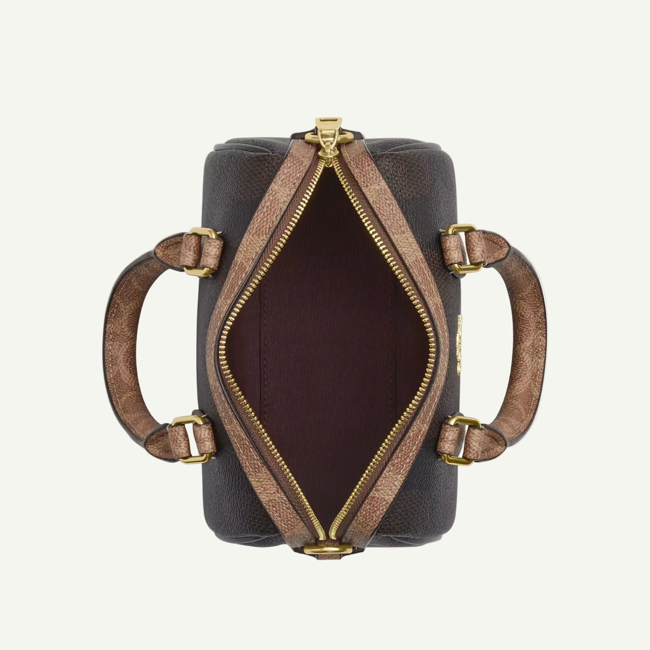Coach Mini sac Bandoulière Rowan Marron Toile