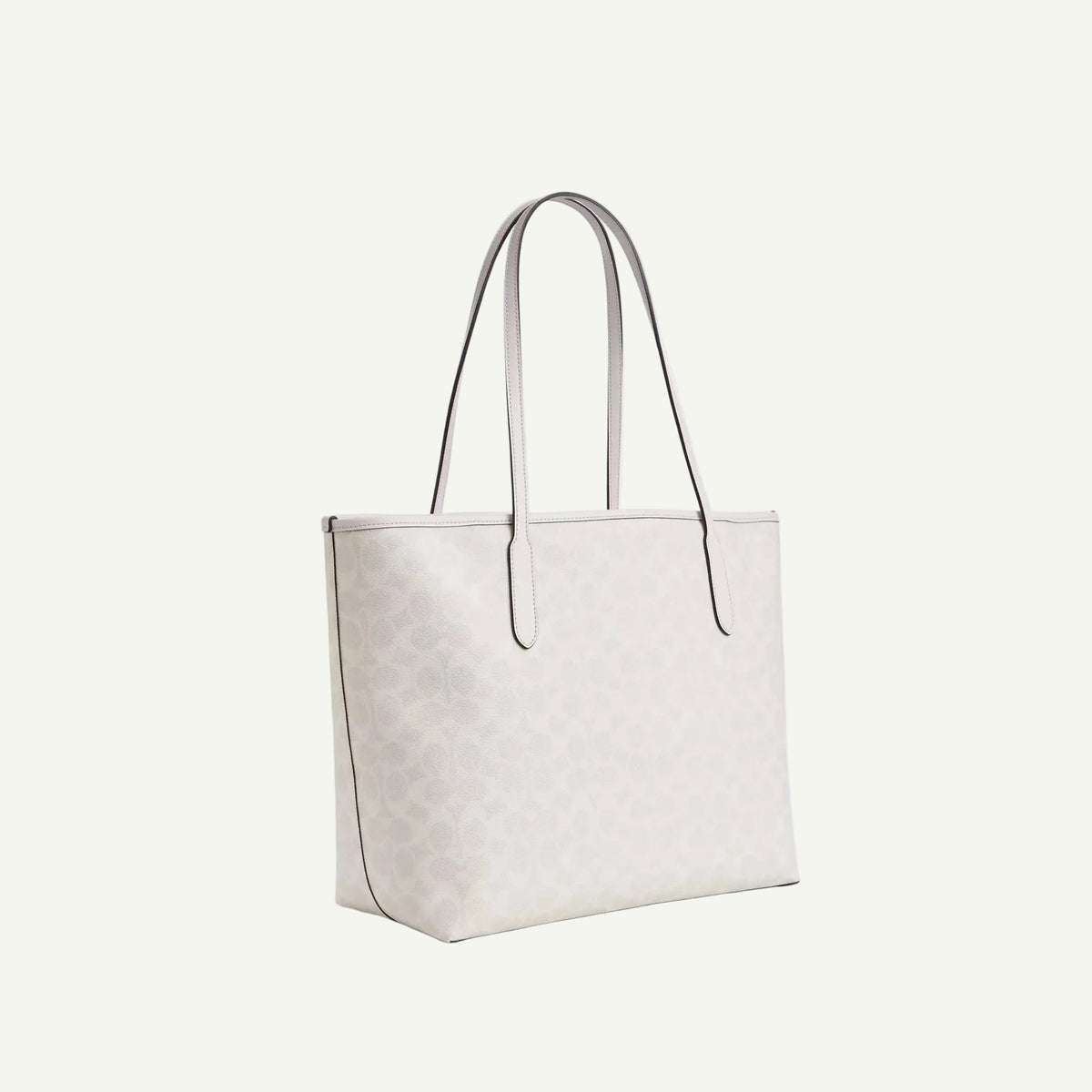 Coach Sac Cabas City Blanc Toile