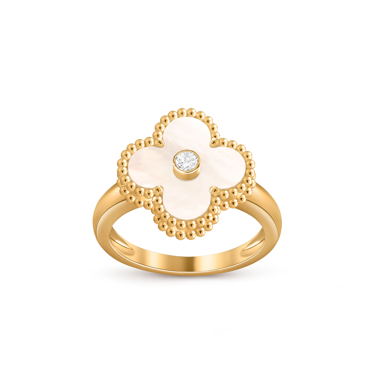 Van Cleef Bague Vintage Alhambra Nacre