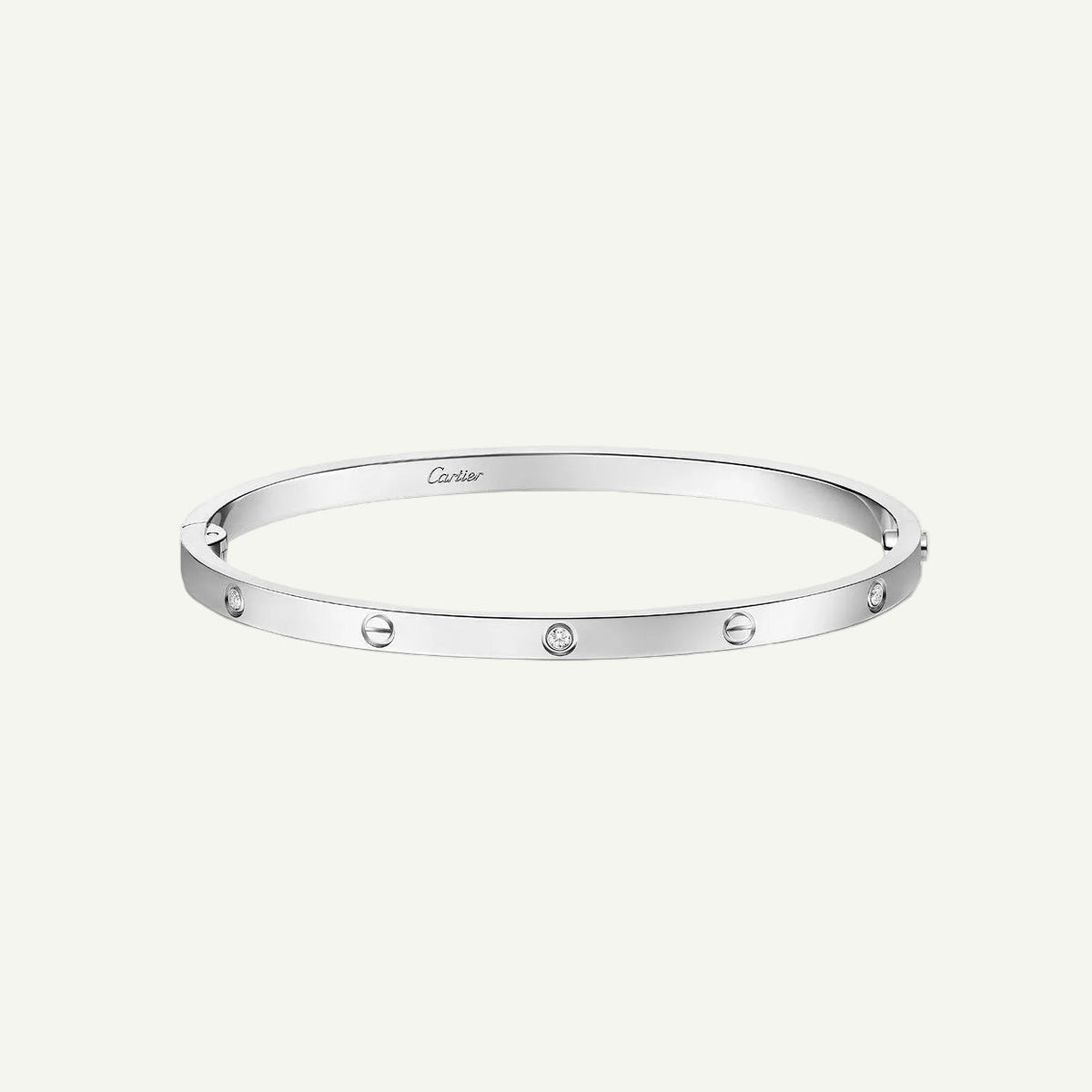 Cartier - Bracelet Love, 4 diamants Or Blanc