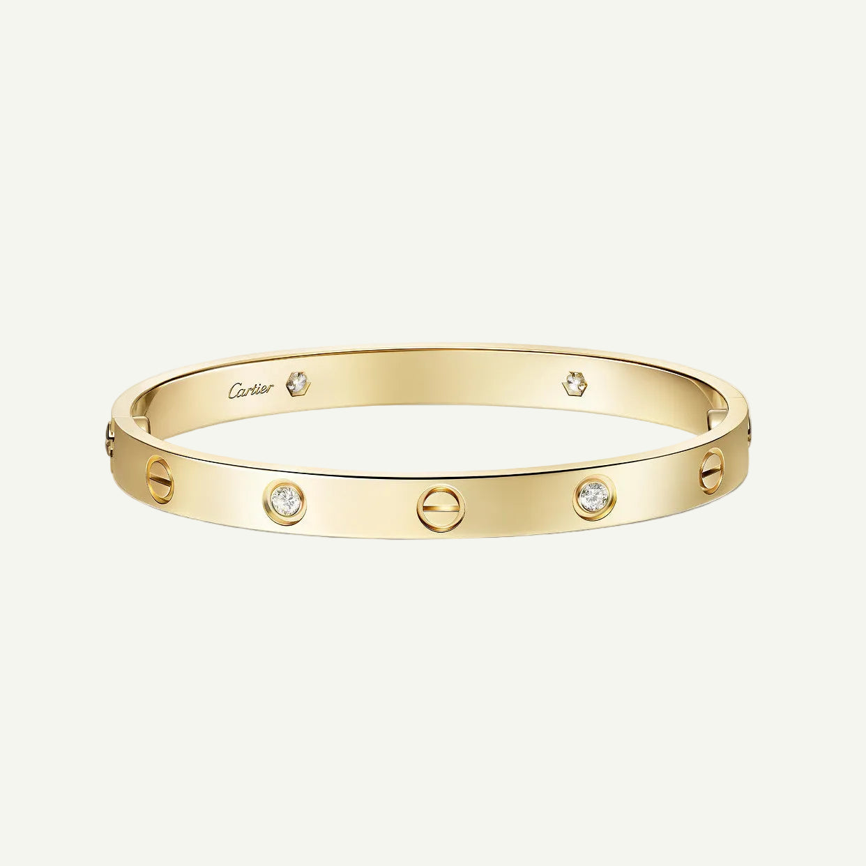 Cartier - Bracelet Love, 4 diamants Or Jaune